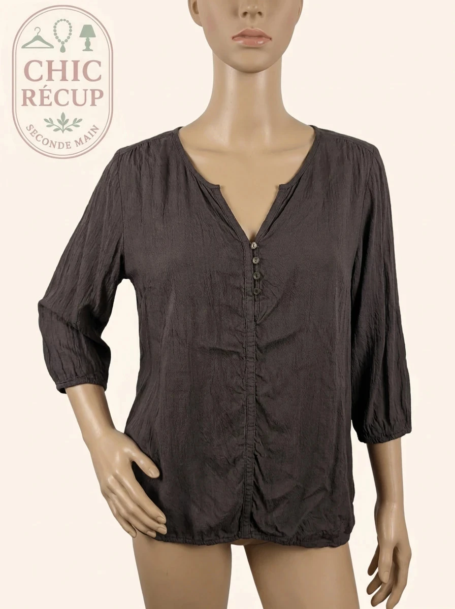 Blouse - Cecil - L - Marron - Qubur-130